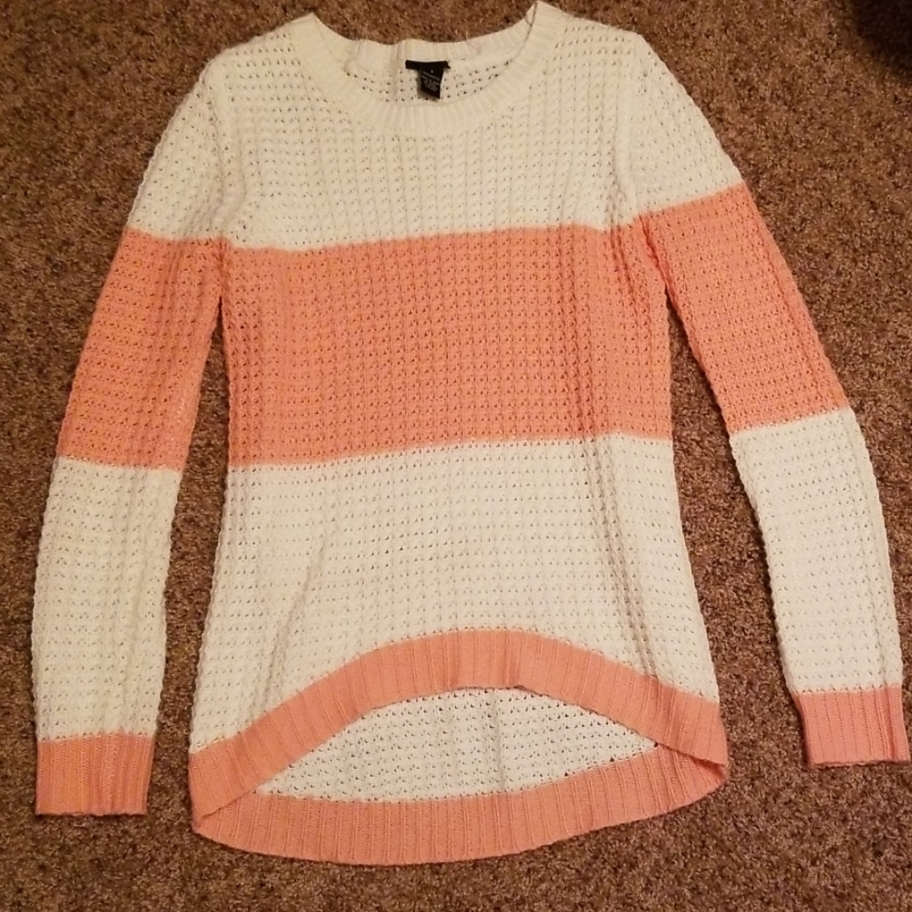 Rue 21 color block waffle knit sweater
